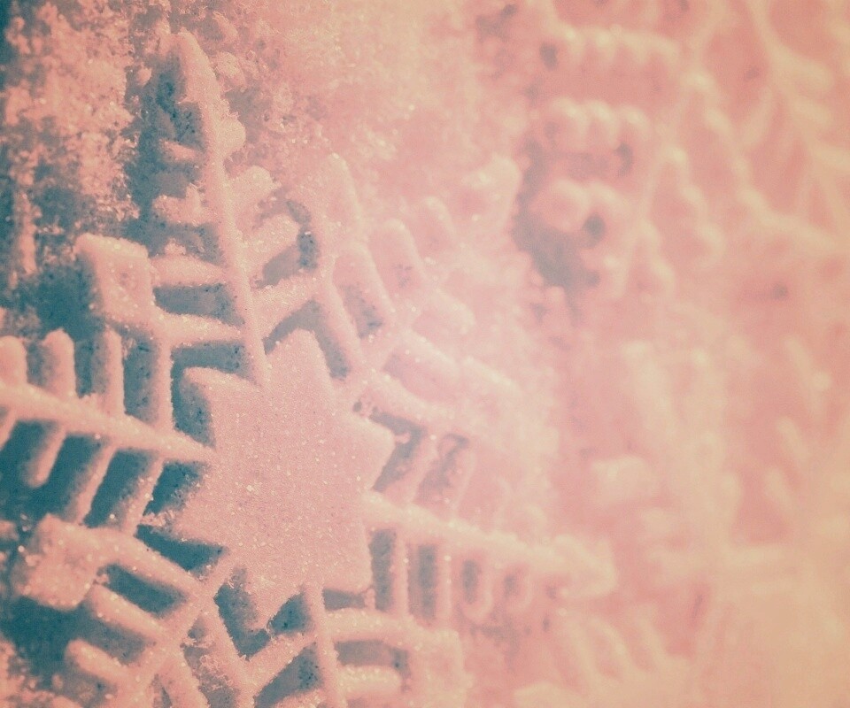 Голубая снежинка обои