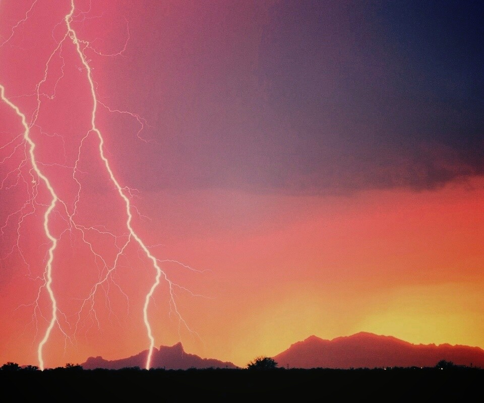 Двойная молния обои