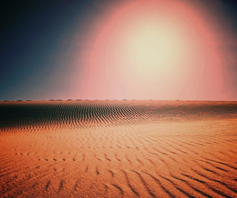 Пустыня до горизонта обои