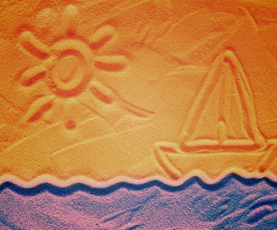 Рисунки на песке обои