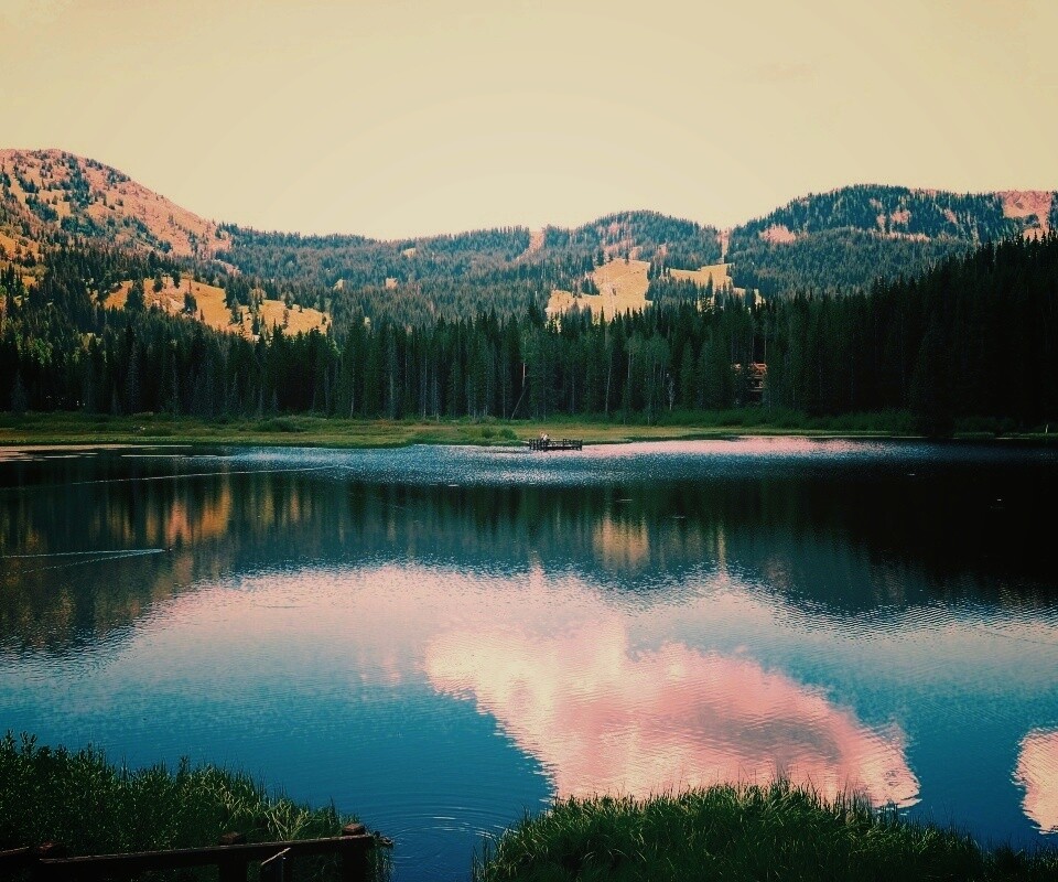 Горное озеро обои