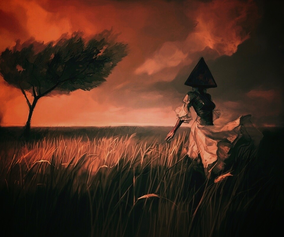 Треугольная голова обои