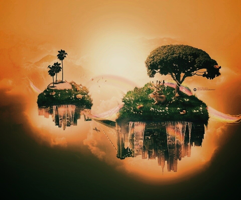 Парящие острова обои