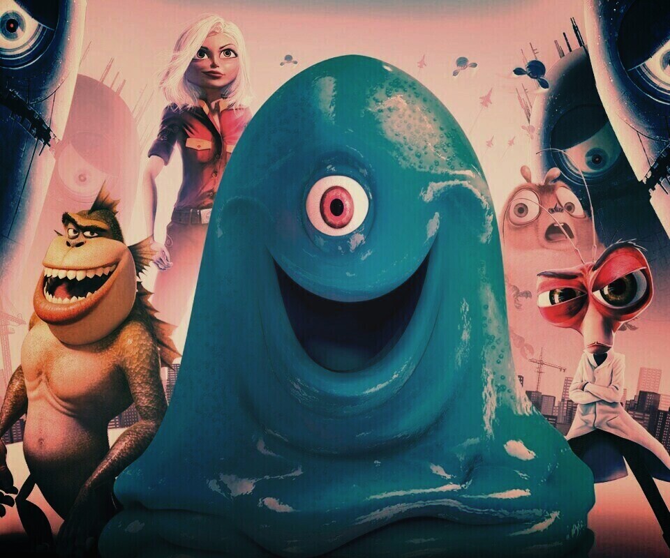 Монстры против пришельцев обои