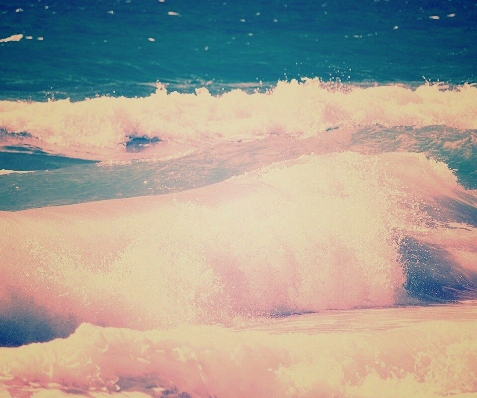 Голубые волны обои