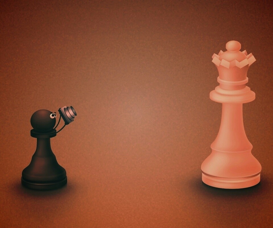 Пешка фотографирует короля обои