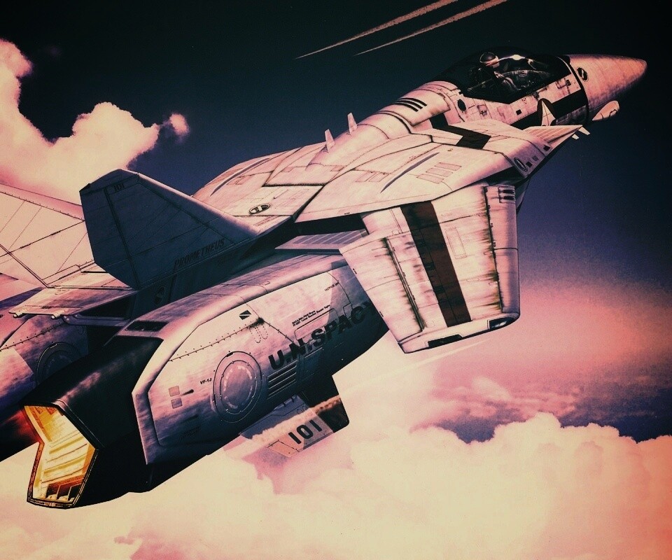 Реактивный самолёт будущего обои