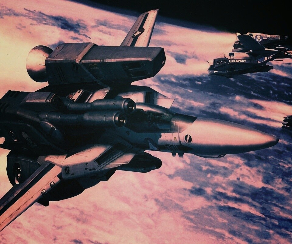 Эскадрилия легких космических истребителей обои