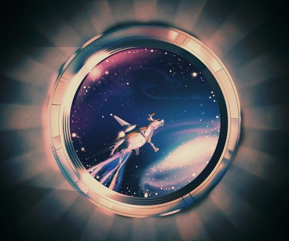 Космическая корова обои