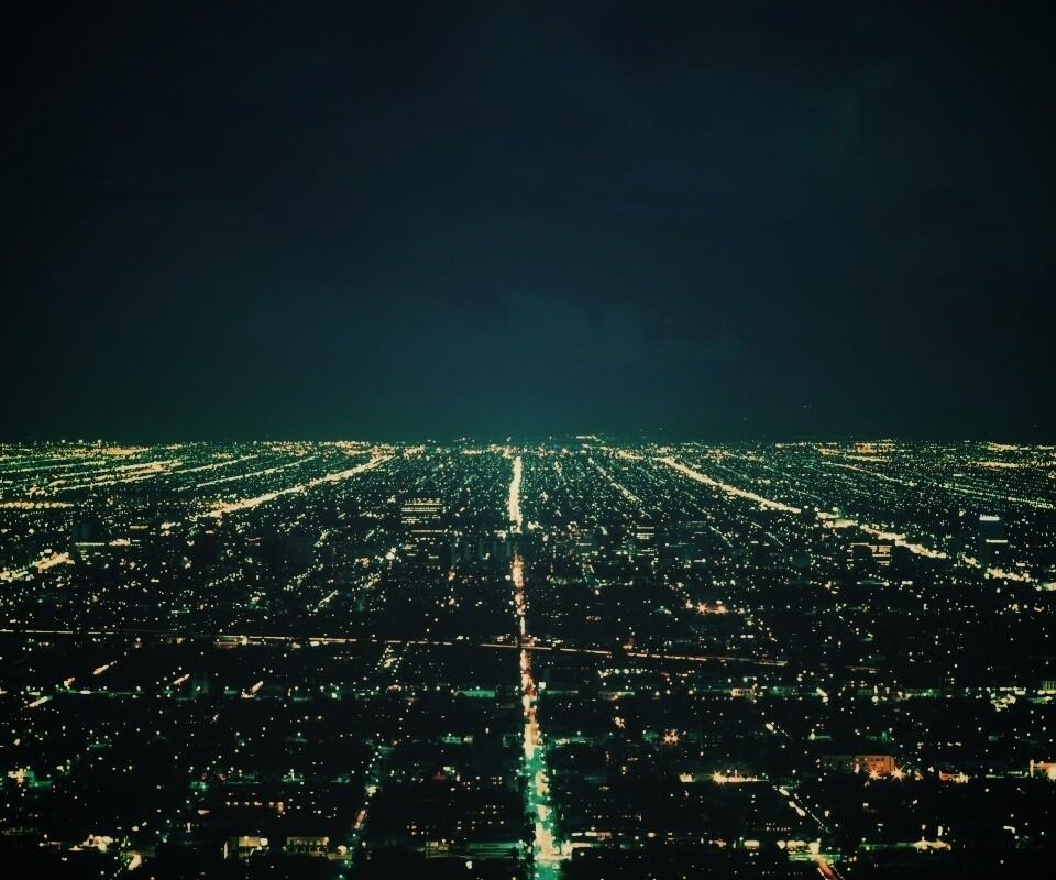 Вид на город с высоты обои