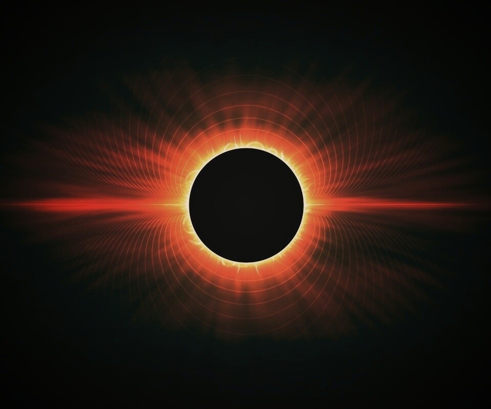 Солнецное затмение обои