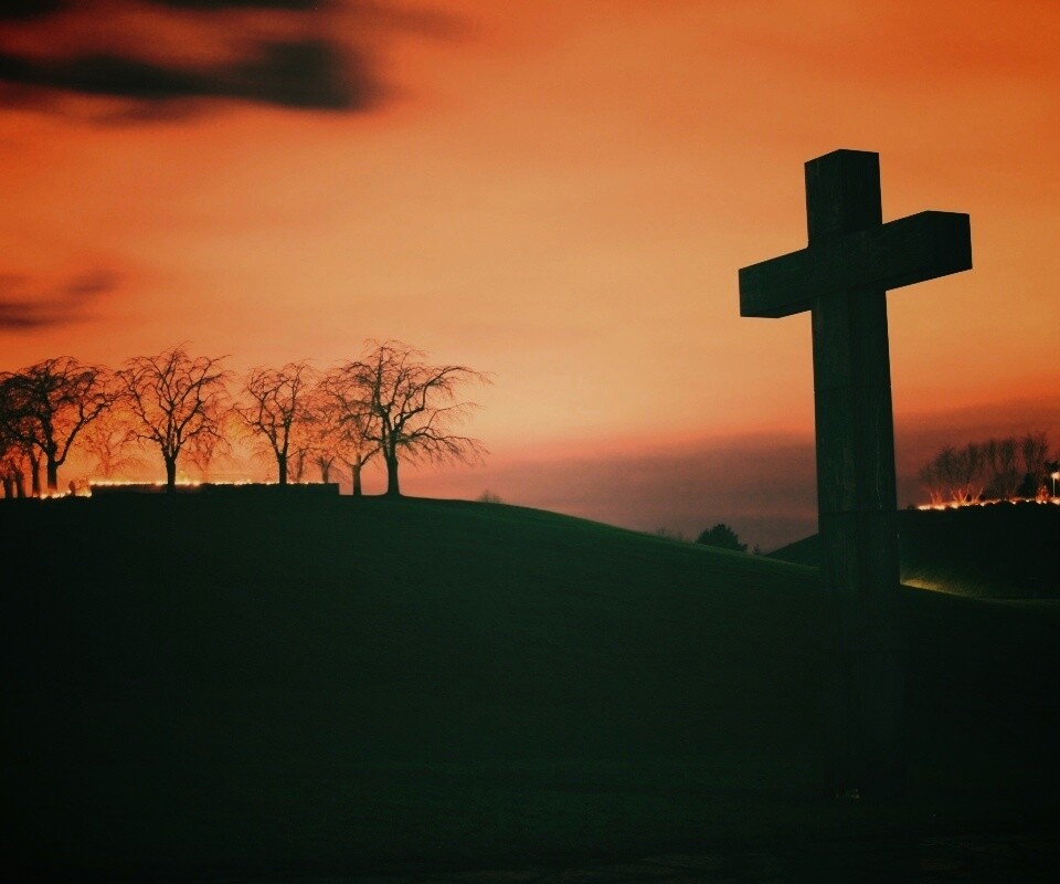 Каменный крест обои