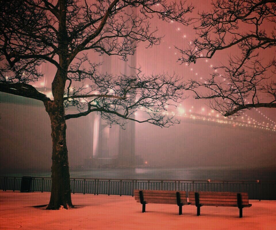 Вечер в Нью-Йорке обои