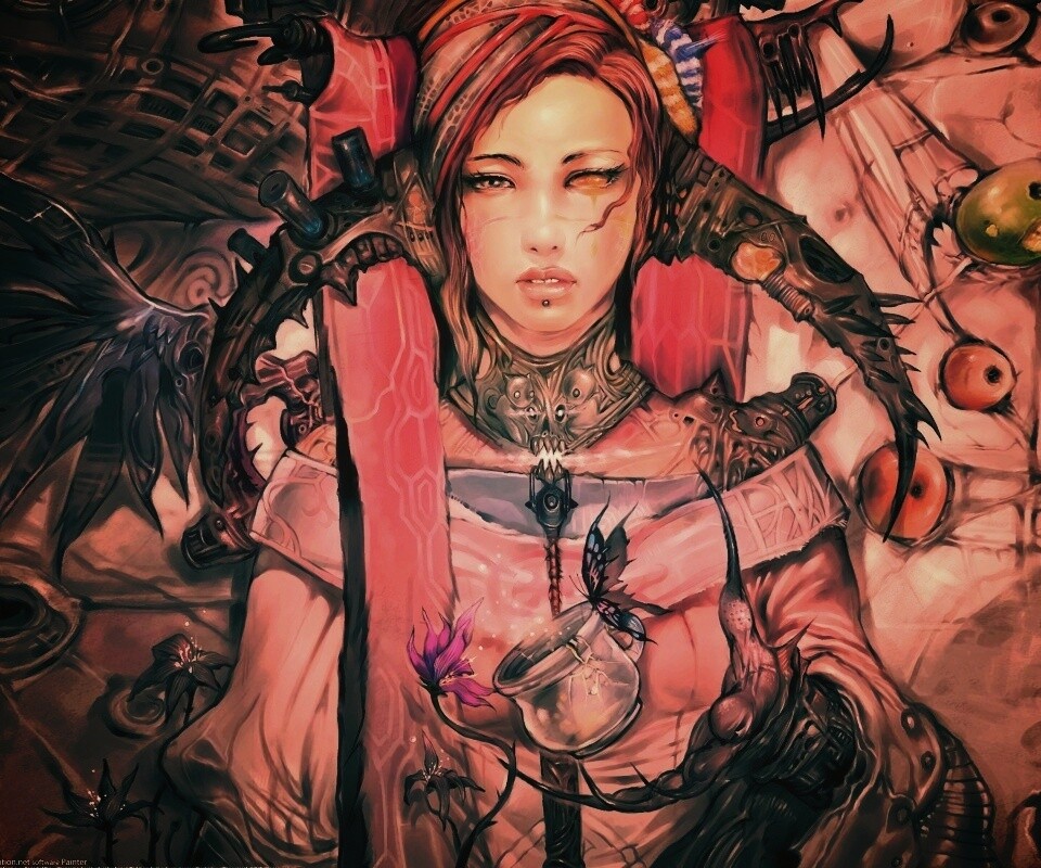 Странная девушка обои