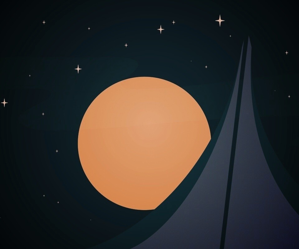 Полная луна обои