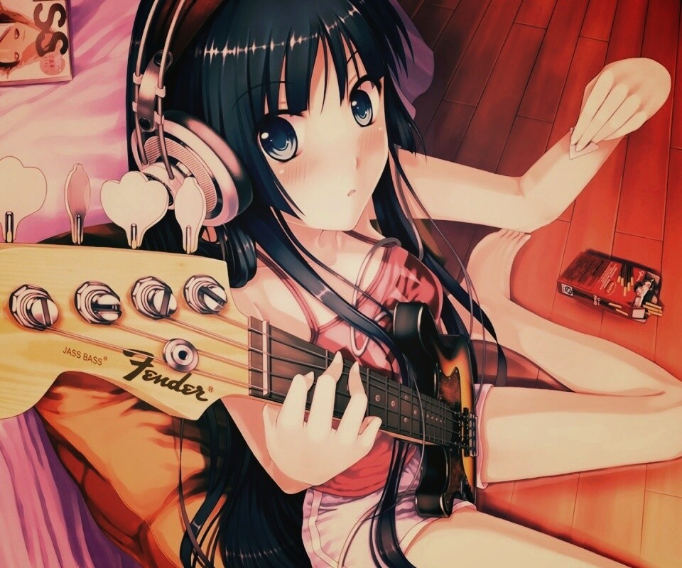 Лоли с гитарой обои
