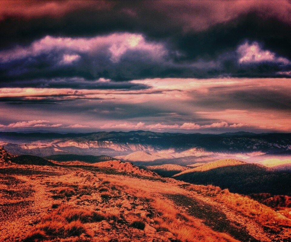 Горы в HDR обои