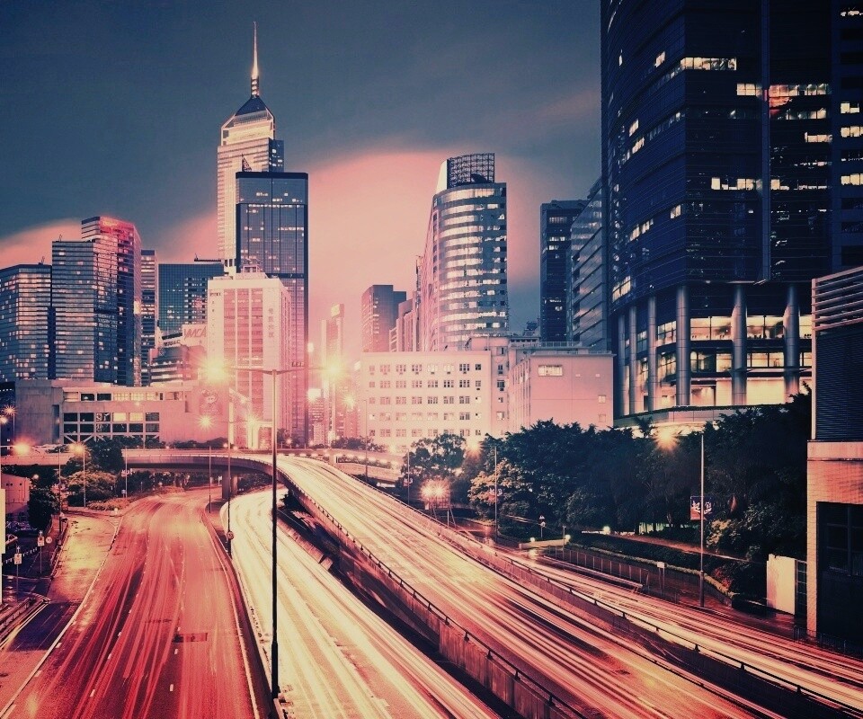 Огни Гонконга обои