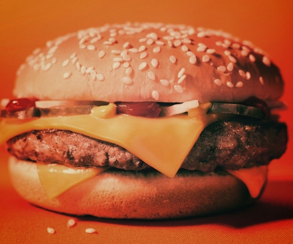 Сочный чизбургер обои