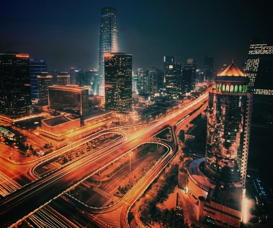 Городская развязка обои