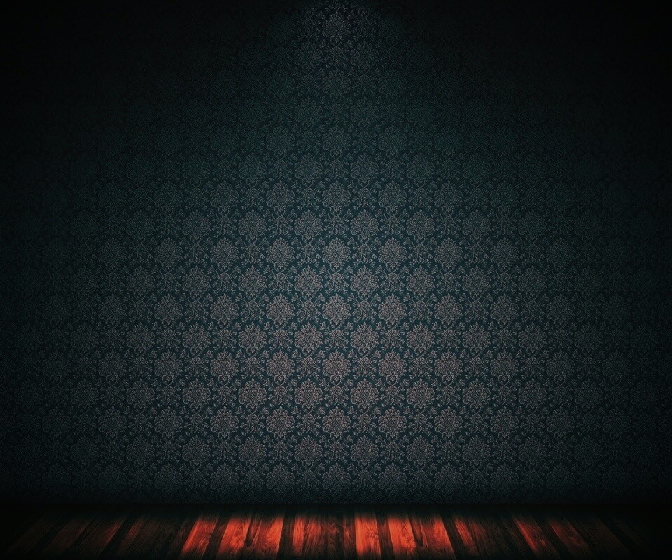 Комната с узорными обоями обои