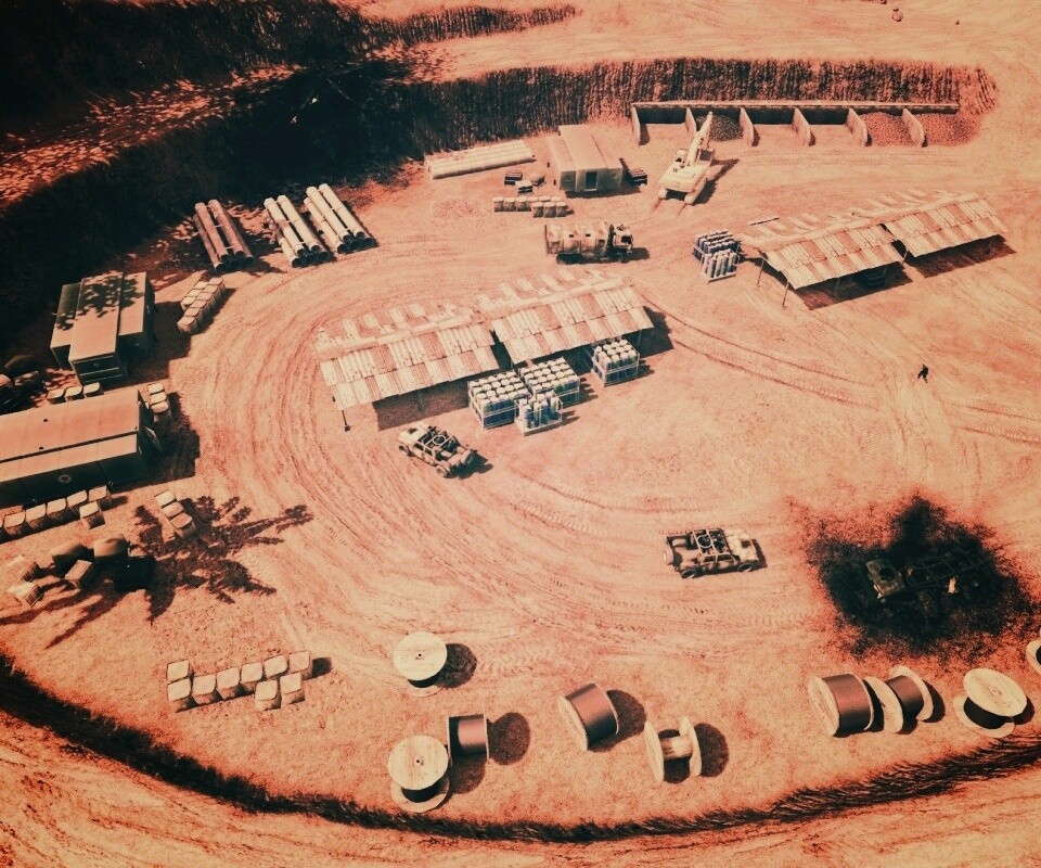 Вид на карьер из Crysis обои