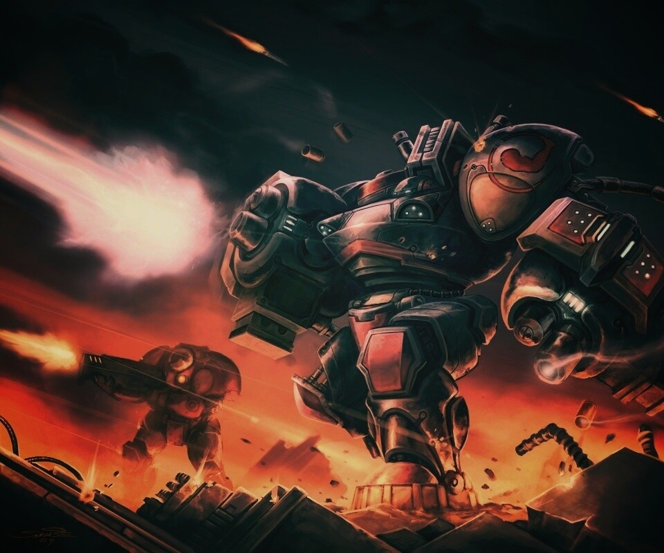 Терраны из StarCraft обои