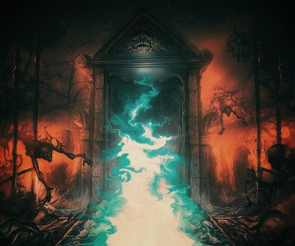 Демонические врата обои