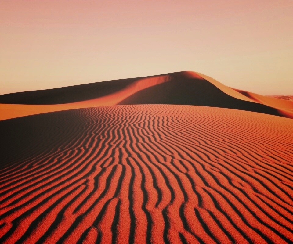Красные барханы пустыни обои
