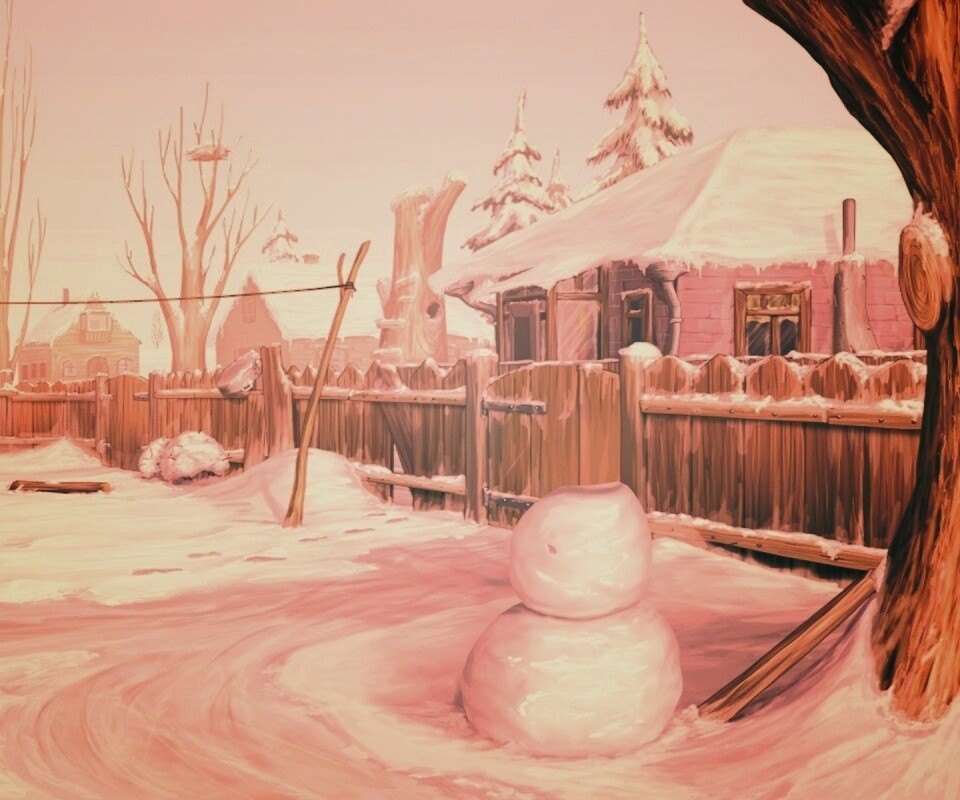 Снеговик обои