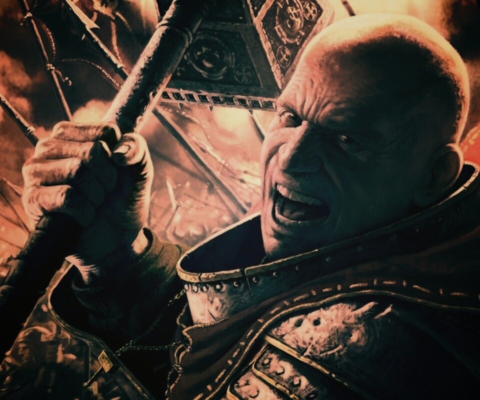 Воин с боевым молотом обои