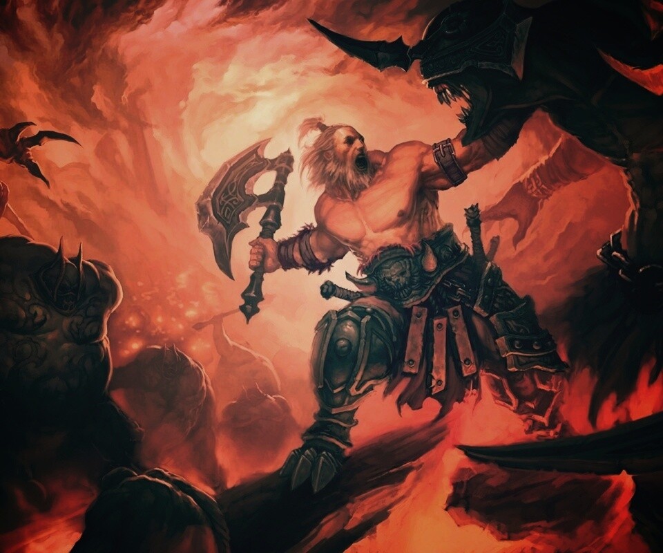 Варвар из Diablo 3 обои