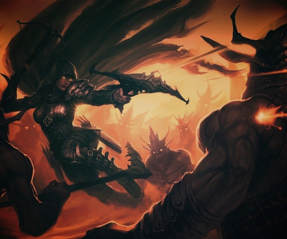 Охотник на демонов из Diablo 3 обои
