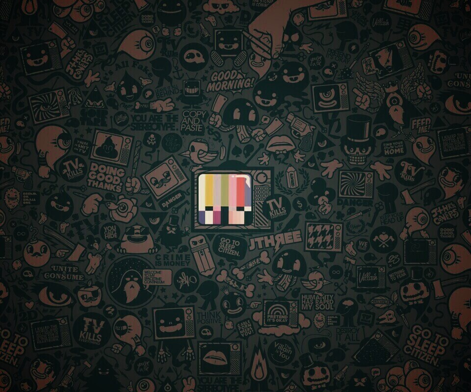 Телевидение убивает всё! обои