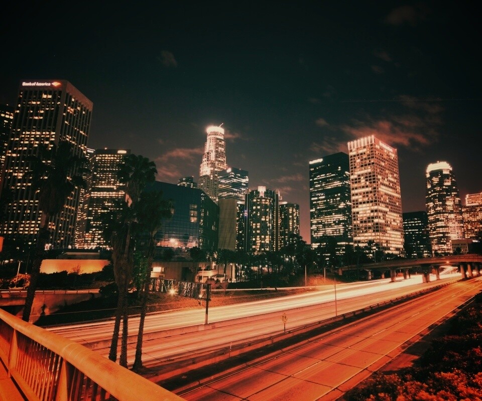 Ночной город обои