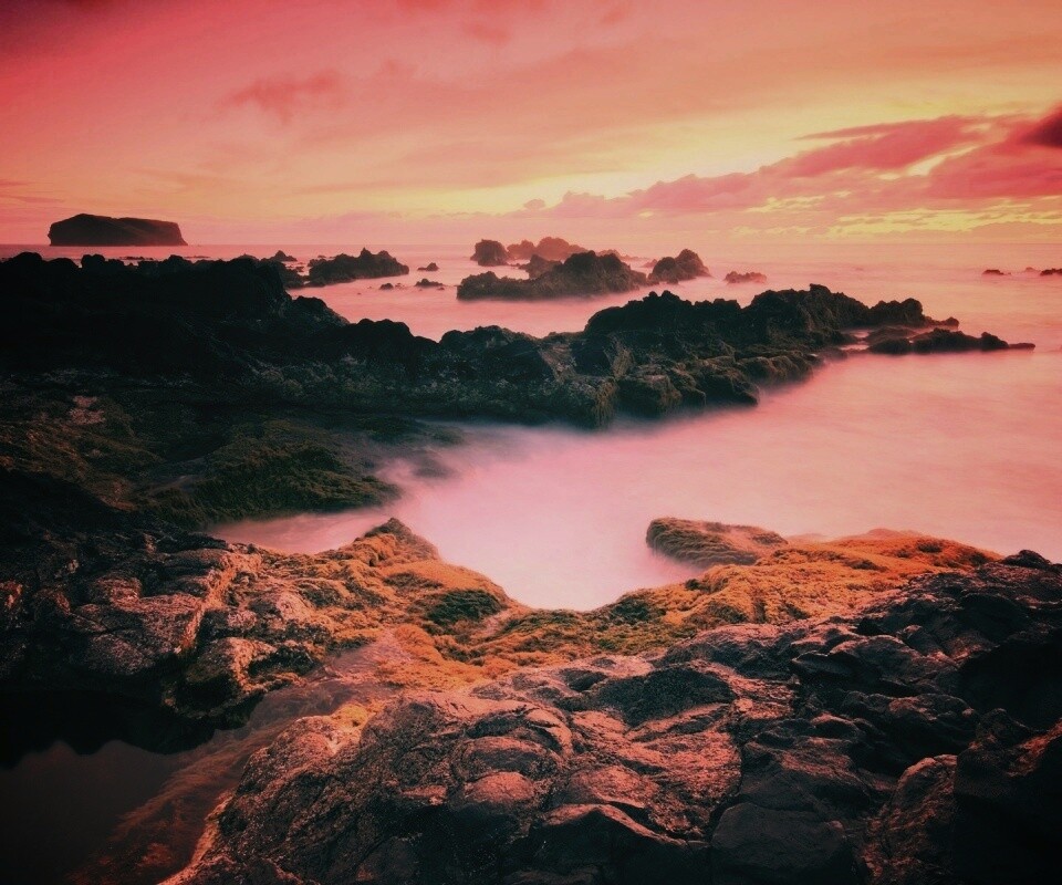 Острова в тумане обои