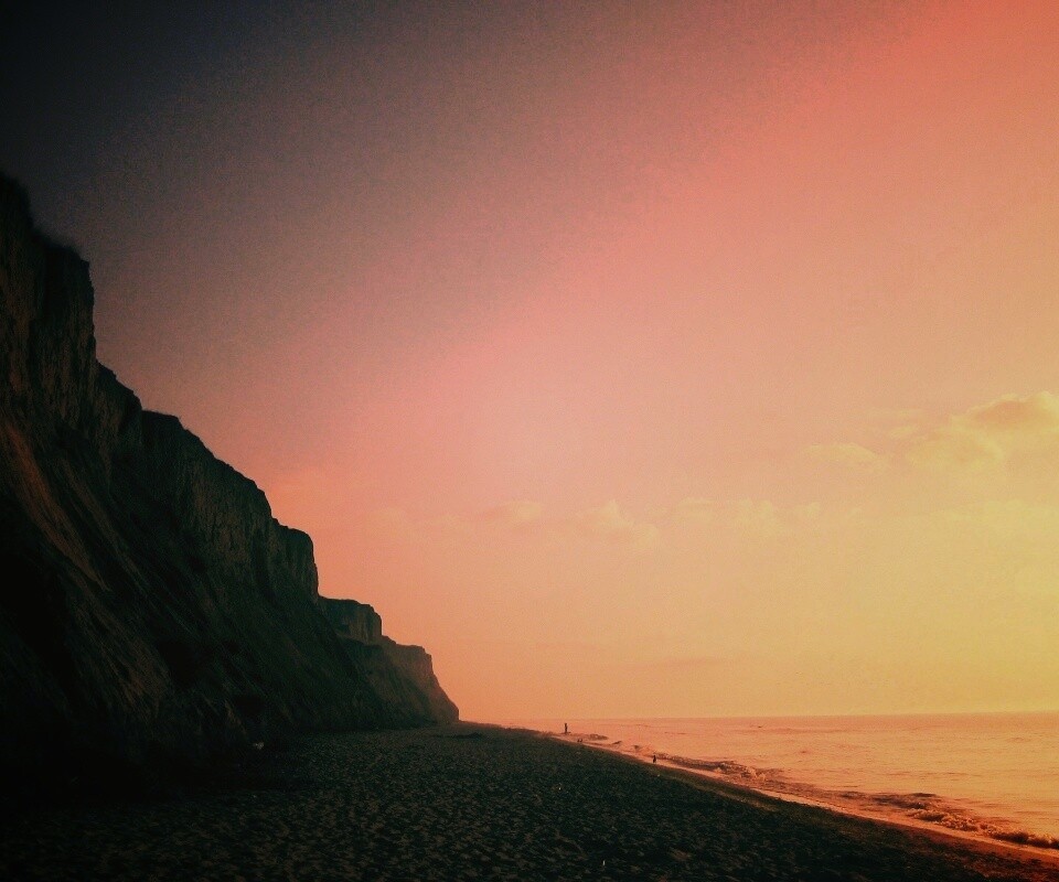 Уединенный пляж обои