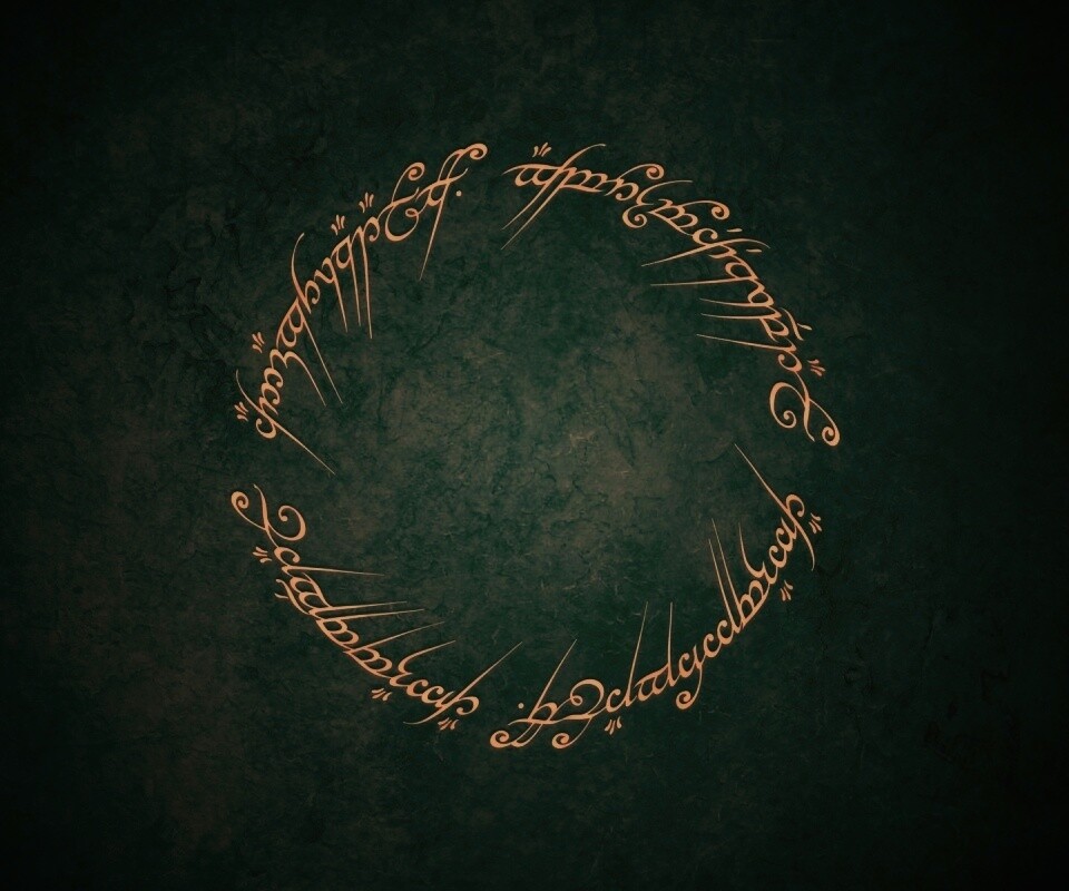 Кольцо всевластья - узор обои