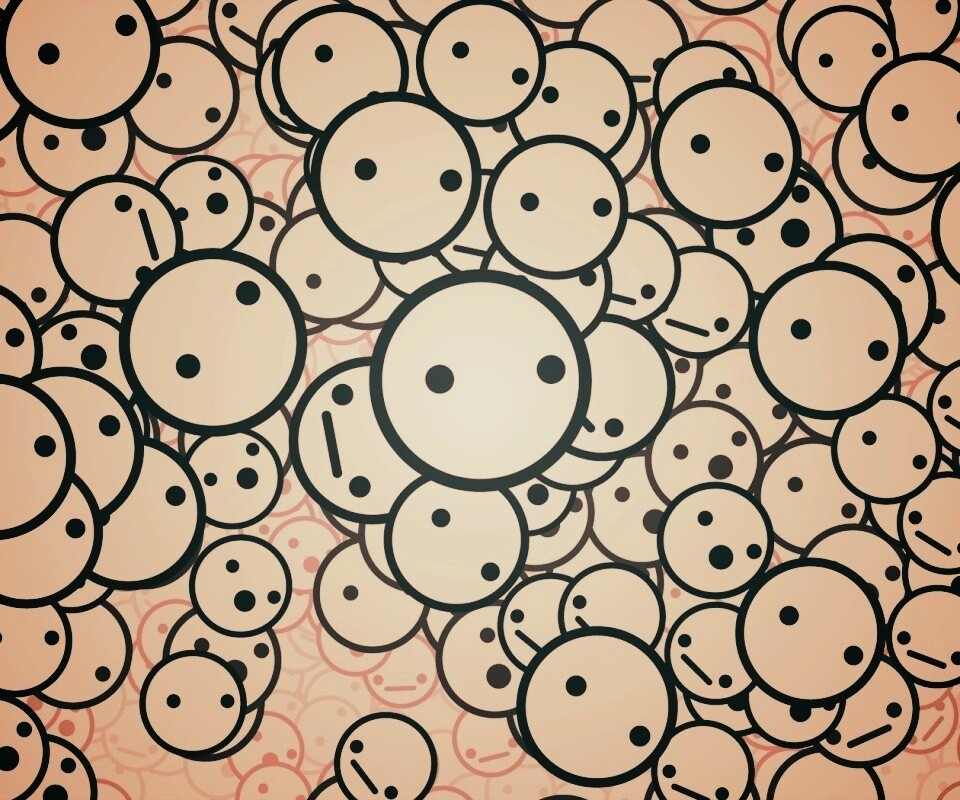 Фон из смайликов обои