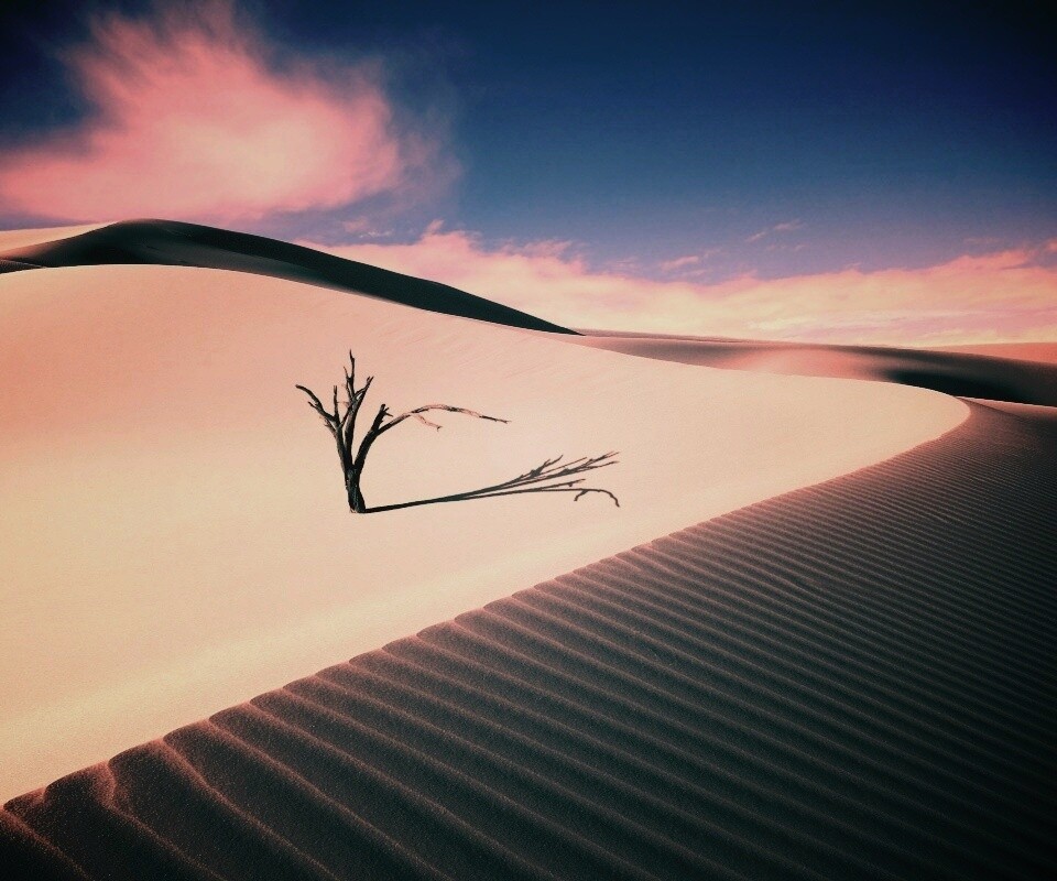 Дюны белого песка обои