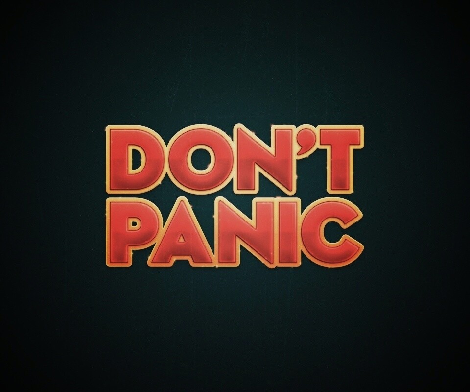 Не паникуй обои