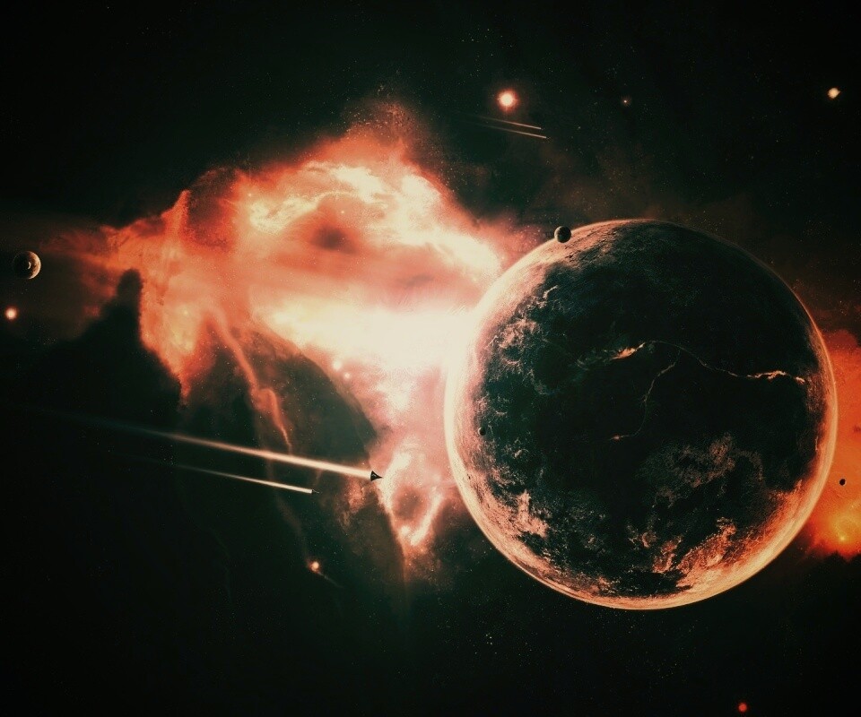 Живописный космос обои