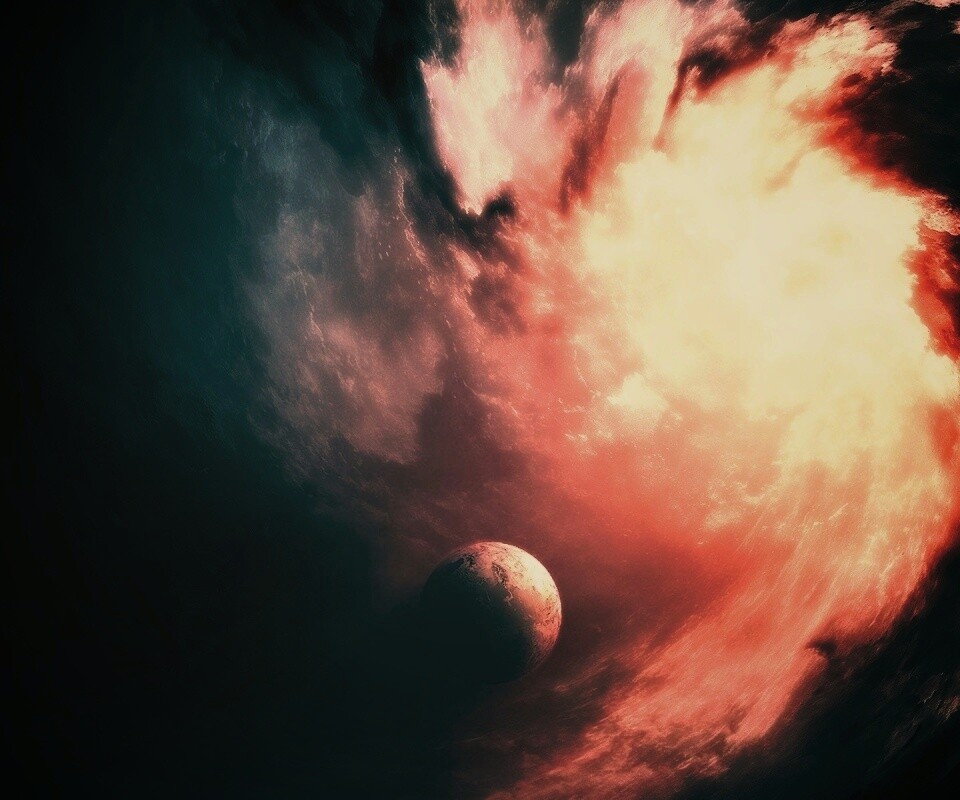 Космический вихрь обои