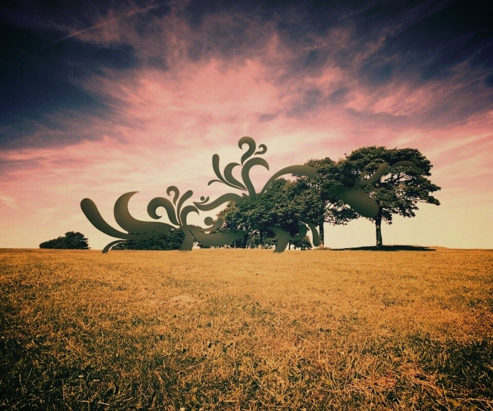 На равнине обои