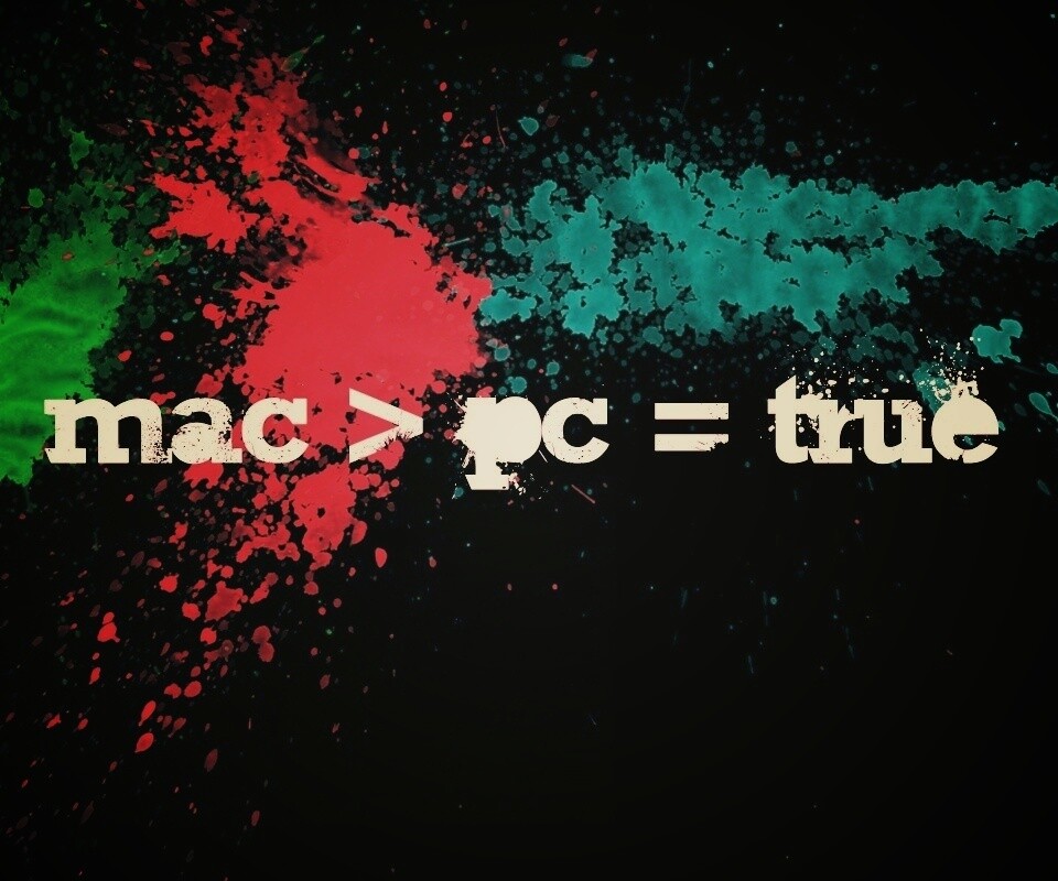 Mac лучше Pc обои