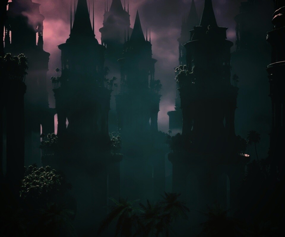 Заброшенные башни обои