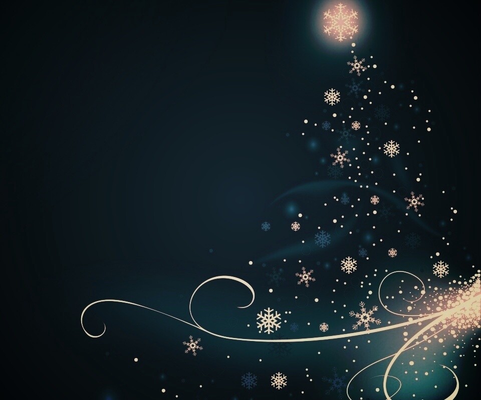 Волшебная елка обои