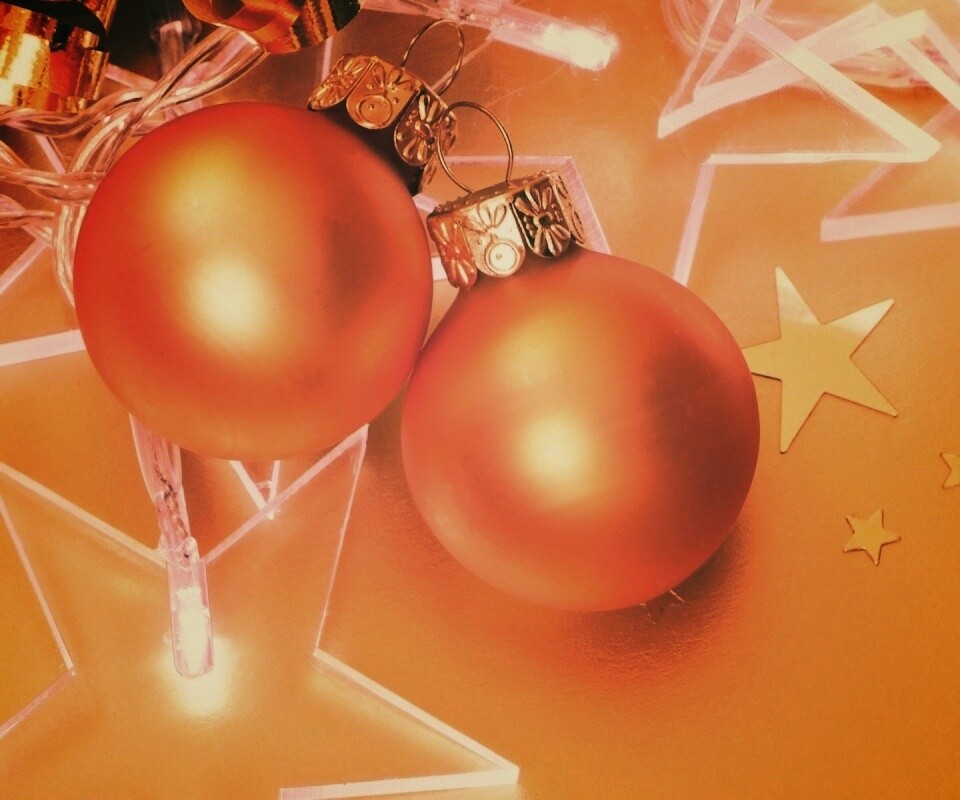 Елочные игрушки обои