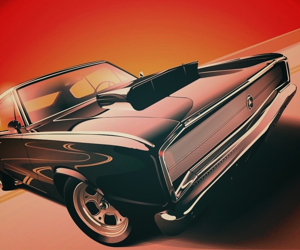 Векторный мускулкар обои