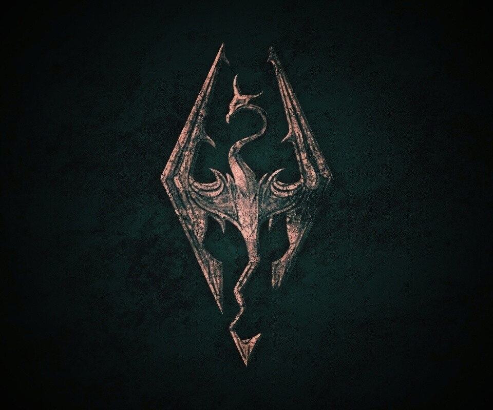 Логотип Skyrim обои